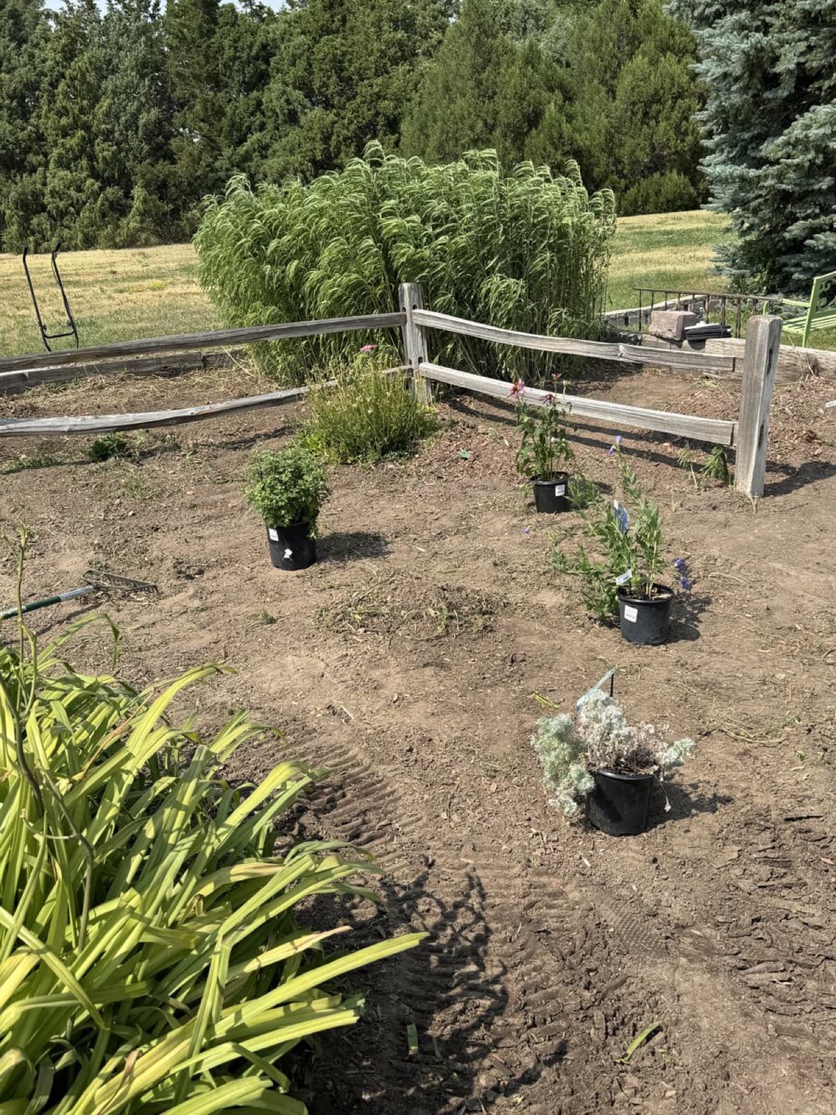 Unfinished rural property before landscape installation
