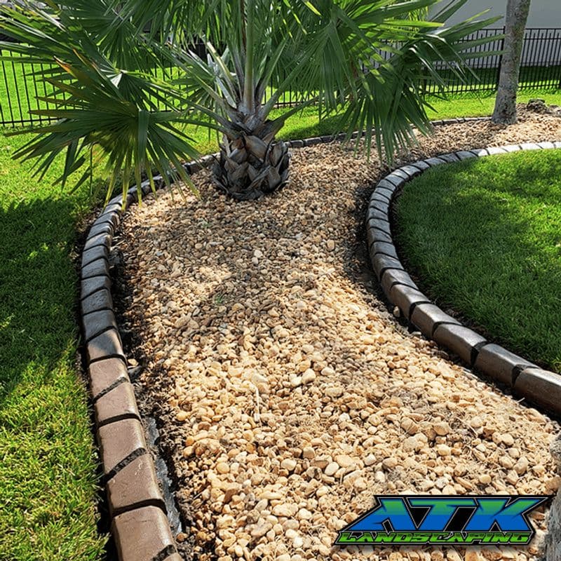 Decorative concrete curbing by ATK Landscaping