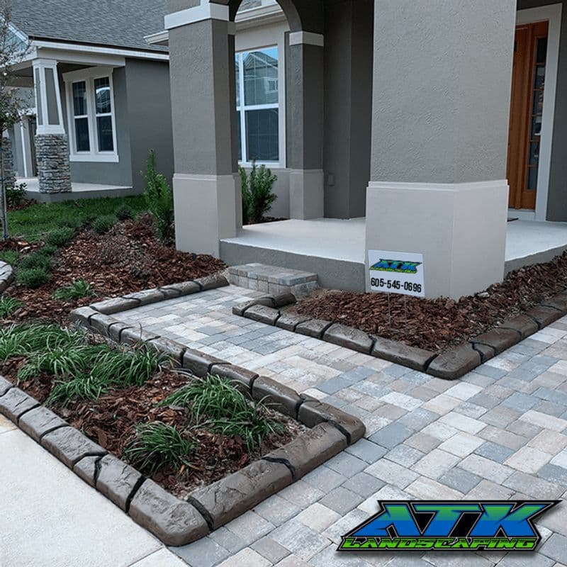 Paver walkway and hardscaping by ATK Landscaping